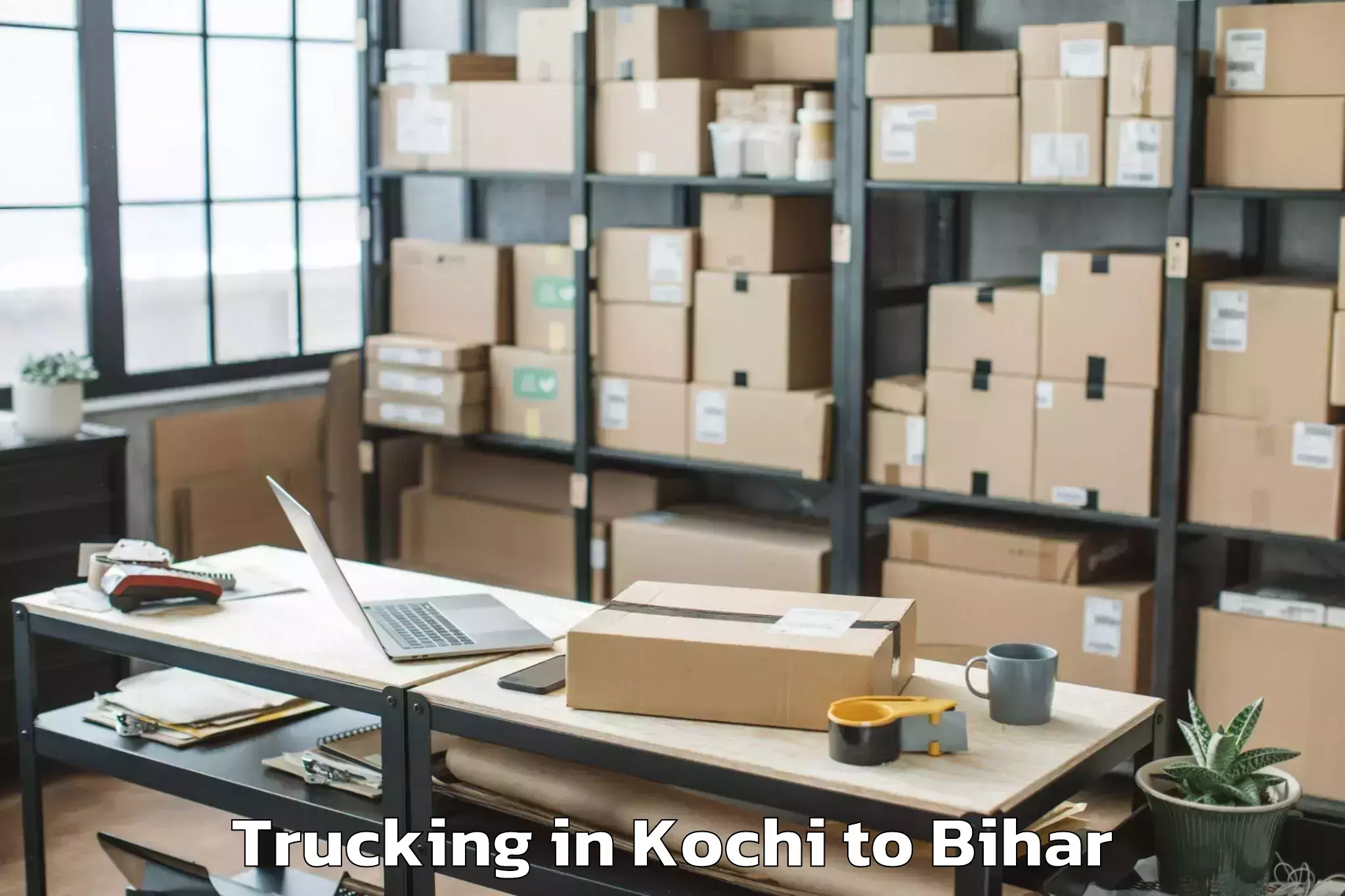 Professional Kochi to Laheriasarai Trucking